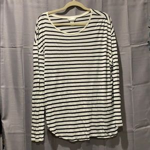 Black and White Striped H&M Long Sleeve